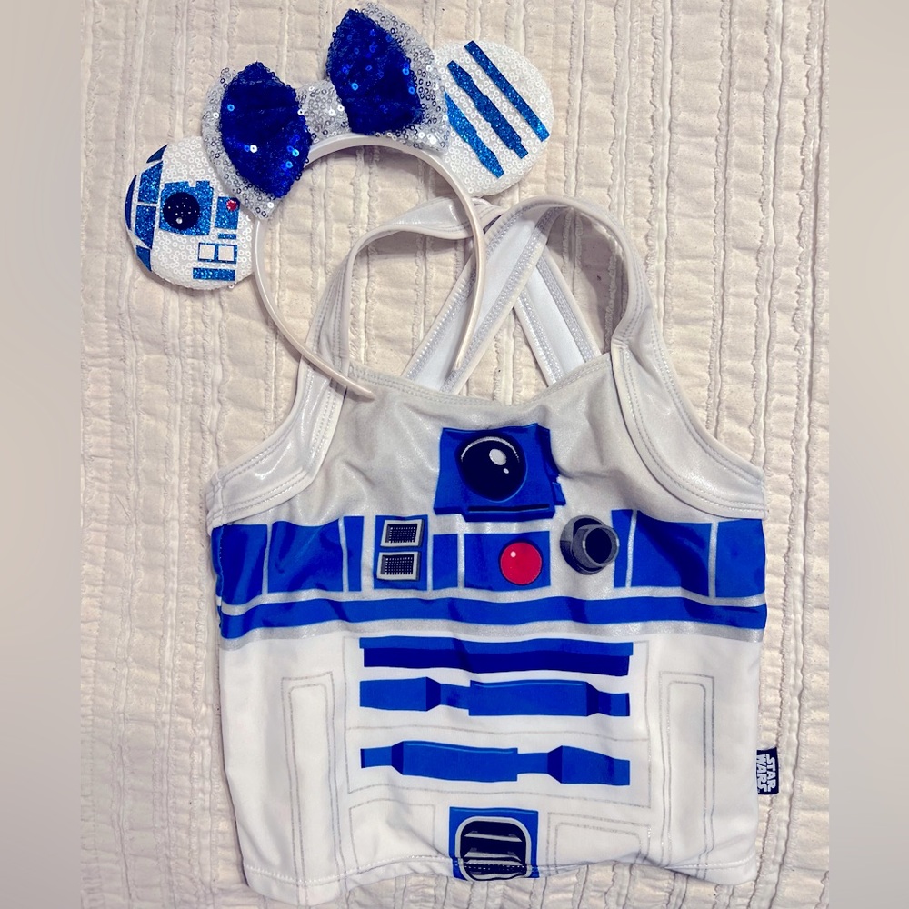 Girls R2D2 tank and ears
